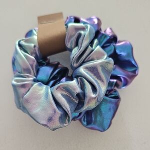 Iridescent Blue and Purple Scrunchie